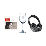 Josh Grobans Great Big Radio City Show - Josh Groban 20th Anniversary Deluxe Edition (CD) + Great Big Wine Glass + PBS  Solitude Wireless Headphones